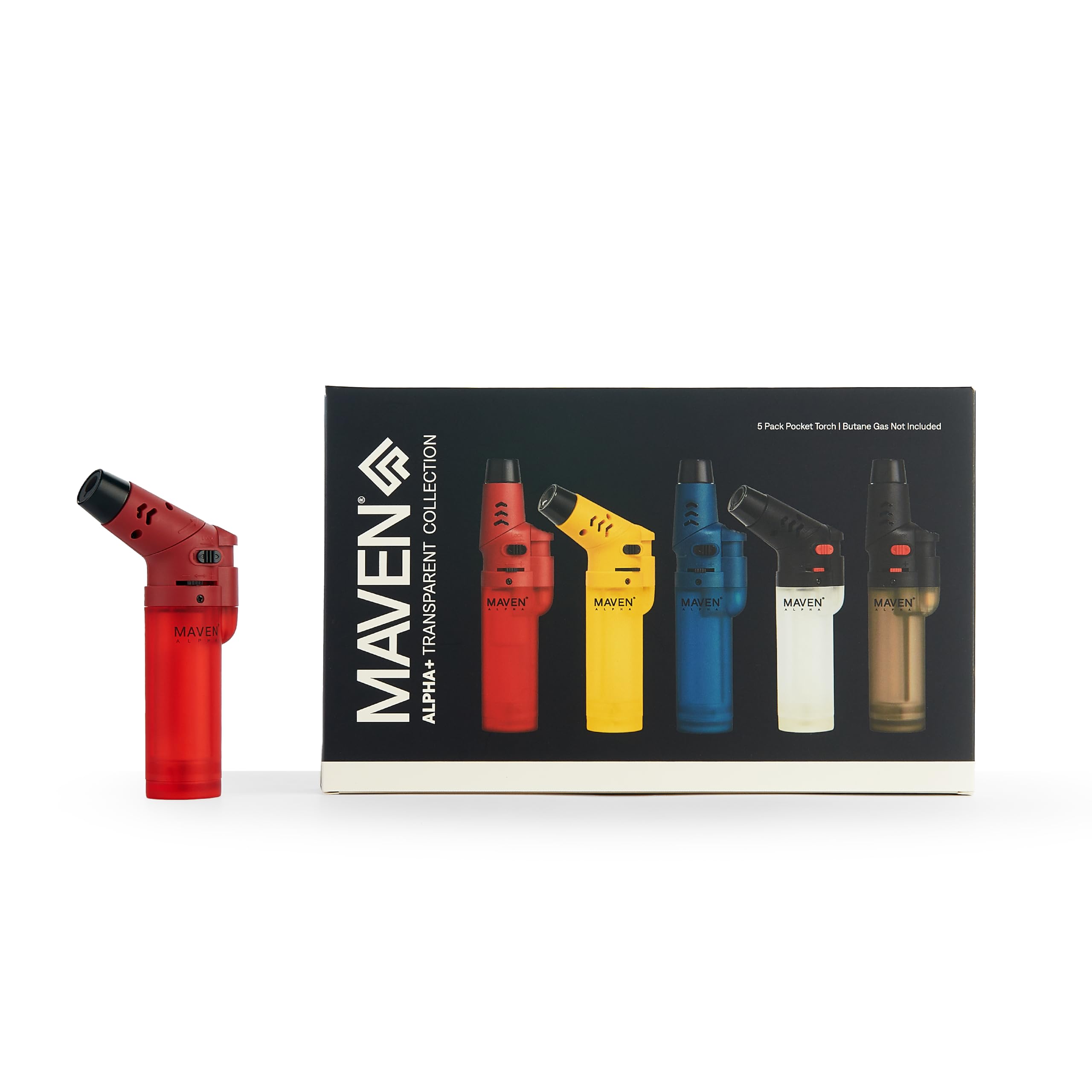 Amazon.com: Alpha+ Torch Lighters, 5 Pack, Refillable Butane Gas